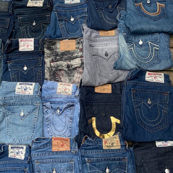 TRUE RELIGION JEANS MYSTERY BOX OF 3 PAIRS - Picture 4 of 13